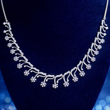 Floral Cascade Diamond Necklace