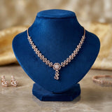 Amara Floral Heart Diamond Necklace