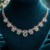 Emerald Aura Diamond Necklace