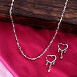 Amore Accents Silver Necklace Set