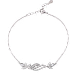 Silver Braided Vines Necklace Set