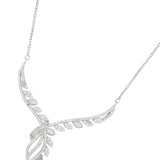Silver Braided Vines Necklace Set