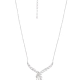 Silver Braided Vines Necklace Set