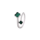 Grace of Green Silver Necklace Set