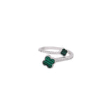 Grace of Green Silver Necklace Set