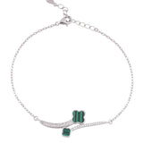 Grace of Green Silver Necklace Set