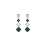 Grace of Green Silver Necklace Set