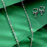 Prism of Love Silver Necklace Set