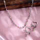 Prism of Love Silver Necklace Set