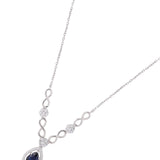 Azure Haute Silver Necklace Set