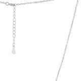 Azure Haute Silver Necklace Set