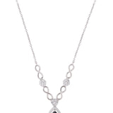 Azure Haute Silver Necklace Set