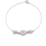 Solara Floral Silver Necklace Set