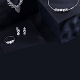 Moonveil Ivy 925 Silver Necklace Set