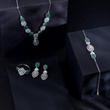 The Elegance of Eden Silver Necklace Set