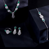 The Elegance of Eden Silver Necklace Set