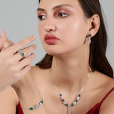 The Elegance of Eden Silver Necklace Set