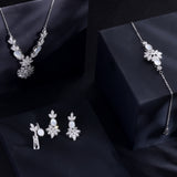 Dazzling Dreamscape Silver Necklace Set