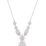 Dazzling Dreamscape Silver Necklace Set