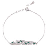 Frosted Vines Silver Necklace Set