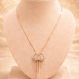 Sunburst Cascade Diamond Necklace