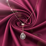 Diamond Azure Bloom Lariat Necklace