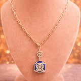 Sapphire Bloom Diamond Necklace