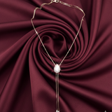 Pear Illumination Lariat Diamond Necklace