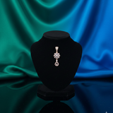 Floral Drop Filigree Diamond Pendant