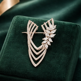 Aurora Vine Diamond Brooch