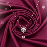Regal Mandala Lariat Diamond Necklace
