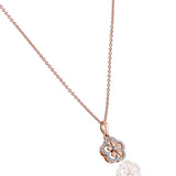 Happy Heart Flowerburst Diamond Pendant