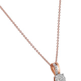 Sparkling Halo of Majesty Diamond Pendant