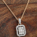 Rectangle VerticaLux Diamond Pendant