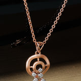 Concentric Circles Diamond Pendant