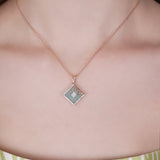 Emerald Mirage Diamond Pendant