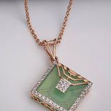 Emerald Mirage Diamond Pendant