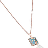 Sky Strand Enamel Diamond Pendant