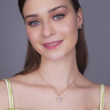 Ethereal Hearts Diamond Pendant