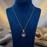 Dazzling Fleur Pear Diamond Pendant