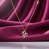 Interlocking Infinity Bloom Diamond Necklace