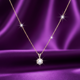 Hexagonal Prism Diamond Pendant