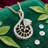 Aurora Teardrop Diamond Pendant
