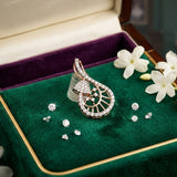 Aurora Teardrop Diamond Pendant