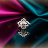 Stellar Quatrefoil Diamond Pendant