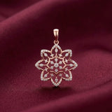 Diamond Stellar Snowflake Pendant