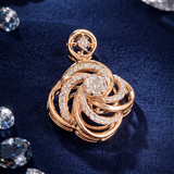 Aurora Swirl Diamond Pendant