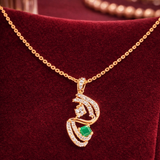 Emerald Grace Diamond Pendant