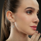 Lily Hook Silver Earrings - Diavo Jewels