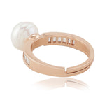 Ornate Pearl Stand 925 Silver Ring - Diavo Jewels